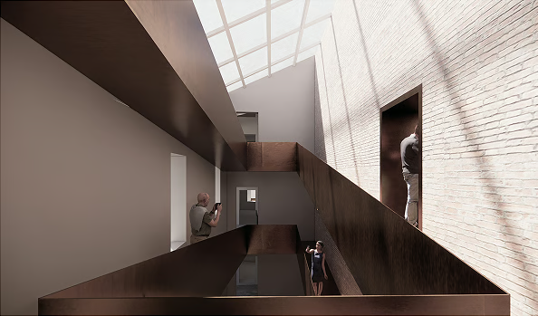 Design of the interior as exhibition space