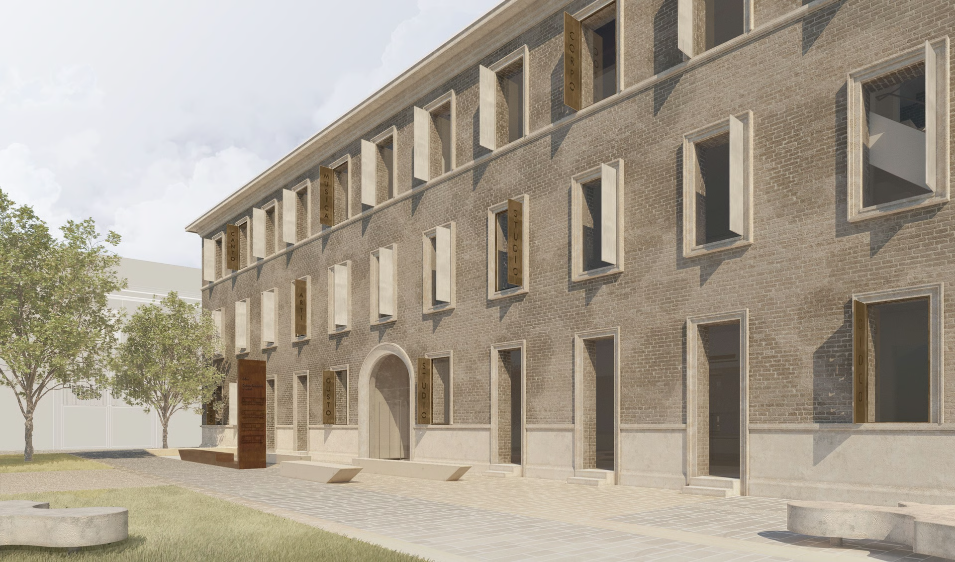 Design for the north facade of Palazzo Mascheroni